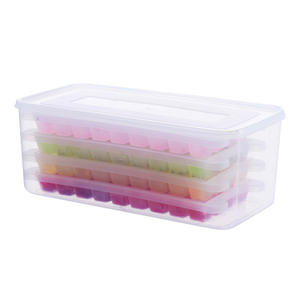 แม่พิมพ์น้ำแข็งใสทรงสี่เหลี่ยม ง่ายต่อการถอดออก กล่องเก็บอาหาร DIY ใช้ในครัวเรือน ปลอดภัยสำหรับช่องแช่แข็ง กล่องทำน้ำแข็ง - Product Image 5