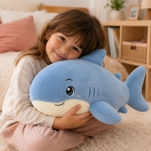 Créateur de jouets en peluche : Jouet sensoriel en peluche requin bleu personnalisé pour enfants - Adorable poupée animale marine douce de style anime - Product Image 4