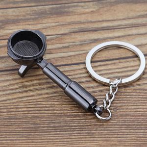 3D MINI Metal Coffee Equipment Key <b>Ring</b> Moka Pot Coffee Cup Bucket <b>Keyring</b> Cafe Gift for Coffee Lovers Keychain - Product Image 4