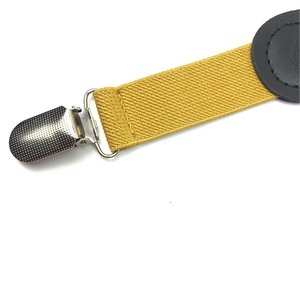 Yiwu Top Sellers Adjustable Y-back Braces Clip-on Muatard Yellow Mens <strong>Women</strong> Elastic <strong>Suspender</strong> <strong>Belt</strong> - Product Image 5