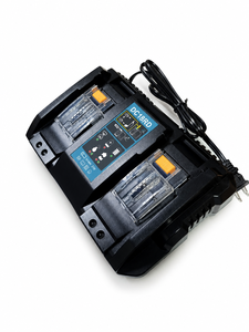 <span class=keywords><strong>Chargeur</strong></span> <span class=keywords><strong>rapide</strong></span> double canal 21V compatible avec la batterie <span class=keywords><strong>Makita</strong></span> 18V DC18RD <span class=keywords><strong>DC18RC</strong></span>, station de charge <span class=keywords><strong>rapide</strong></span> 3A avec affichage LED - Product Image 1