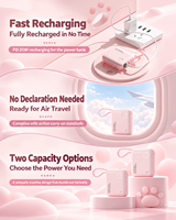 HYTO Vente en gros de batteries externes compactes 10000mAh 20000mAh, charge rapide 22.5W PD20W, mini chargeur portable avec cordon, câbles intégrés