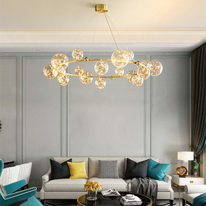Simig lighting modern luxury gold glass bubble ball design unico moda <span class=keywords><strong>camera</strong></span> <span class=keywords><strong>da</strong></span> <span class=keywords><strong>letto</strong></span> foyer decor <span class=keywords><strong>lampadario</strong></span> - Product Image 2