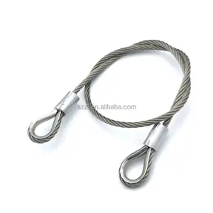 Hot Pin Metal Eyelet Terminal Steel Wire <strong>Rope</strong> Die Forged Eyelet Terminal Steel Wire <strong>Rope</strong> Crimping <strong>Pipe</strong> Crimping Cable Lug - Product Image 1