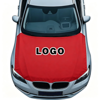 Housse de capot de voiture personnalisée avec logo, impression numérique, livraison rapide, drapeau décoratif pour événements extérieurs