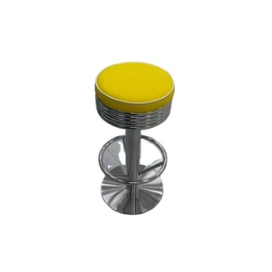 Sillas de Bar Estilo Retro Americano de los Años 50, con Asientos de Cuero, Estructura Metálica Resistente y Ecológica, <span class=keywords><strong>para</strong></span> Uso Comercial - Product Image 5