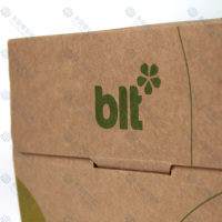 Boîtes à gâteaux rigides en kraft recyclables personnalisées avec impression et pelliculage mat pour l'emballage de desserts de boulangerie et logo