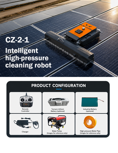 Robot de <span class=keywords><strong>Limpieza</strong></span> Solar con Batería de Litio de 25.2V, Velocidad de Cepillado de 330 Por Minuto, Robot de Lavado de Paneles <span class=keywords><strong>Solares</strong></span> con Control Remoto - Product Image 3