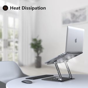 Supporti per Laptop Pieghevoli Ergonomici in Alluminio con Rotazione a 360° e Altezza Regolabile - Product Image 5
