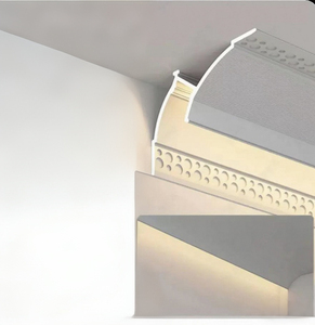 6000 série aluminium LED moulures moderne mur lavage plafond coin anodisé lumière linéaire panneau de plâtre pour Villa flexion - Product Image 1