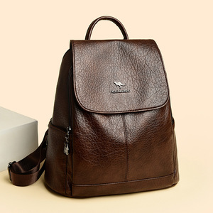 Nova Mochila de Grande Capacidade, Design em Cor Sólida, Bolsa de Moda de Alta Qualidade para Uso Diário, Bolsas de Ombro Femininas - Product Image 3