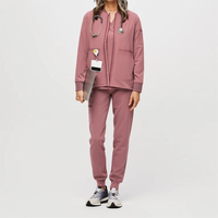 Vestes médicales à manches longues personnalisées automne hiver vestes uniformes d'allaitement hospitalier pour femmes