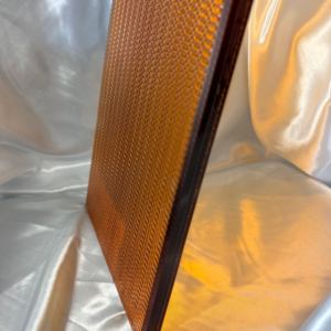 High Quality Amber Brown Hot Melt Laminated Glass Double 5mm EVA For Modern Home Room Divider <b>Screen</b> Wall - Product Image 3