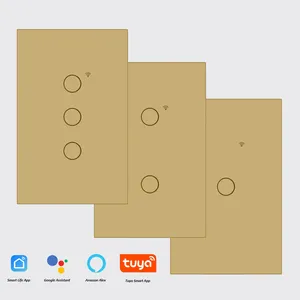 USW8811 Alexa Voice Control wifiスマートタッチウォールライトスイッチ、tuyaスマート電源スイッチリモコン、敏感な草の画面