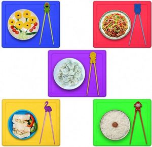 Palillos de entrenamiento para niños y principiantes, juego de palillos de silicona para acampar con ayuda de aprendizaje acoplable, reutilizables y ecológicos - Product Image 6