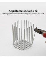 WELAND Filet anti-nuisibles et anti-oiseaux de 4 pouces pour conduites d'échappement, prises d'air, conduites d'égout en PVC - Grille de ventilation extérieure en acier inoxydable pour toiture