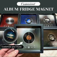 Aimant de réfrigérateur de musique personnalisé Aimant personnalisé qui peut jouer des chansons Aimants de réfrigérateur d'album photo personnalisés