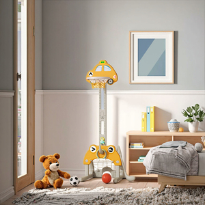 Fornitura di massa per bambini al coperto Mini basket Rack a forma di auto telaio <span class=keywords><strong>da</strong></span> basket con anello di lancio sport Stand giocattolo per la casa - Product Image 2