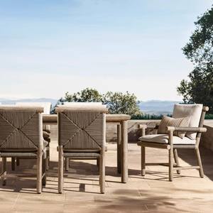 Silla de Jardín de Madera Maciza, Estilo Rústico, Muebles Duraderos para Exteriores - Product Image 5