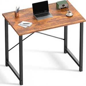 Escritorio de Computadora Ergonómico Plegable Modular Multifuncional con Estantería, Ahorro de Espacio - Escritorio de Estudio junto a la Cama, Diseño Moderno con Marco de Metal - Product Image 3