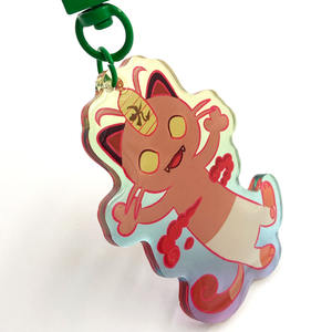 Vente en gros personnalisée acrylique époxy dégradé porte-clés breloques colorées pour Anime Convention - Product Image 4