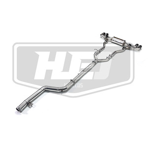 Système d'échappement Catback pour BMW 530E G30 B48 2.0T 545E, style M5 amélioré, son performance, en acier inoxydable, avec soupape d'échappement - Product Image 4