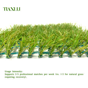 Эко-перерабатываемая сертифицированная FIFA гибридная смесь из натуральной травы с 70% газона и устойчивыми к ультрафиолетовым волокнами для устойчивых полей - Product Image 2
