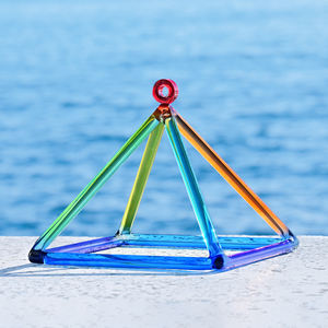 نجاح مخصص 3-32 بوصة مصقول كريستال نقي الغناء الهرم للعلاج بالصوت والشفاء بالطاقة - Product Image 5