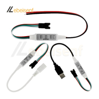 10 шт./лот SP002E мини волшебный цветной контроллер DC 5-24 В 600 пиксель IC светодиодный SPI сигнал Диммер 3-клавишный для WS2811 WS2812B световой полосы