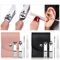 Coffret Cadeau Complet en Acier Inoxydable pour Hommes et Femmes – Kit de Voyage Manucure et Pédicure Complet
