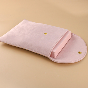 Pochette à bijoux en velours personnalisée de luxe, grand format, pour collier - Product Image 6
