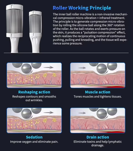 เครื่องนวดตัวไฟฟ้าแบบกลิ้ง ปี 2026 พร้อมระบบสั่นสะเทือน 360 องศา แบบโยคะ 5 ระดับความเร็ว ชาร์จด้วย Type-C บรรเทาอาการปวดกล้ามเนื้อ - Product Image 4