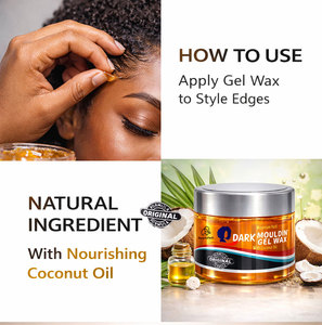 Gel Fijador para Cabello con Aceite de Coco 250ml, Fijación Fuerte, Sin Residuos Blancos, Gel de Peinado para Trenzas, Locs y Cabello Afro, Marca Privada - Product Image 6