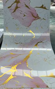 ビニールの皮とスティック3D大理石の壁パネル天井高級ステッカー家の装飾フォーム自己粘着性ビニール壁紙パネル大理石ロール - Product Image 2