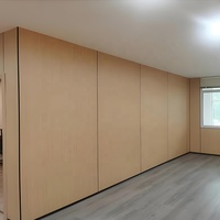 Cloison modulaire en bois avec film PVC imperméable personnalisé, séparateur de pièce écologique pour usage intérieur de bureau