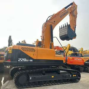 Excavadora Usada de 22.5 Toneladas en Venta Inmediata con Motor Core Gear, Excavadora Hidráulica de Orugas Hyundai 220LC-9S con Rodamientos, PLC y Bomba de Motor - Product Image 5