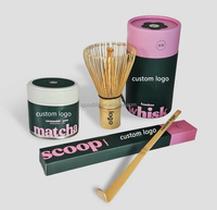 Kit de démarrage classique et écologique pour le thé Matcha Good Life avec fouet, cuillère et bol en bambou