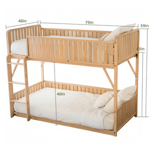 Современный комплект мебели для спальни: детские кровати, двухъярусная кровать с местом для хранения, детская кроватка из массива дерева - Product Image 3