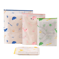 Sac à fermeture éclair en plastique personnalisé, transparent, pour vêtements d'enfants, sac à fermeture éclair en plastique EVA refermable, emballage pour vêtements