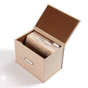 Custom Blanco Voedsel Papier Recept Doos Met Kaarten En Verdelers 4*6 Inch Recept Kaarten - Product Image 1