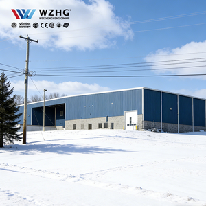 โรงงานผลิตโครงสร้างเหล็กสำเร็จรูปสำหรับอาคารฟาร์ม - ทนทานต่อการกัดกร่อนและได้รับการรับรองมาตรฐาน CE - Product Image 1