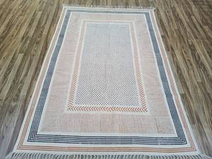 <b>Boho</b> Kilim Style Cotton Dhurrie <b>Rug</b> Hand Block Printed Bedroom Decor Floor <b>Rug</b> Home Carpet - Product Image 5