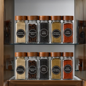 Contenitori Quadrati in Vetro da 120ml per Conservare Condimenti in Cucina, Proteggono dai Muffe e dall'Umidità - Product Image 5