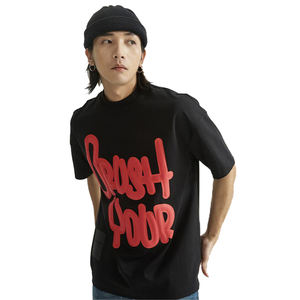 Camiseta de Hombre de Algodón 100%, Gruesa, Extra Grande, de 12 oz, con Logotipo Personalizado, Impresión 3D en Relieve, Muestra del Fabricante - Product Image 5