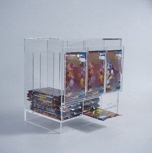 Индивидуальная прозрачная акриловая 3 слота TCG торговая упаковка бустерная упаковка диспенсер для торговой карты TCG упаковка спортивной карты - Product Image 3