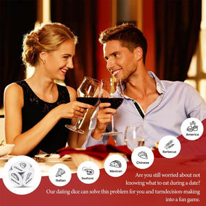 Dado de Metal Divertido con Logotipo Personalizado para el Día de San Valentín, Regalo para Parejas, Dado de Comida para Aniversario/Cita Nocturna - Product Image 6