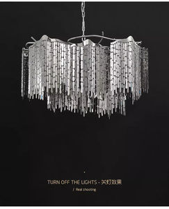 Lustre moderne de style <span class=keywords><strong>italien</strong></span> en acier inoxydable pour hall d'hôtel et salon - Product Image 5