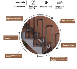 Giá rẻ giá cầu thang lan can trong nhà lan can Laser gesneden trong nhà hiện đại cầu thang lan can - Product Image 6