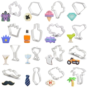 Thép không gỉ đám cưới Ice Cream Cone Martini Glass <span class=keywords><strong>Cookie</strong></span> cutter cây cọ <span class=keywords><strong>Cookie</strong></span> cutter - Product Image 2