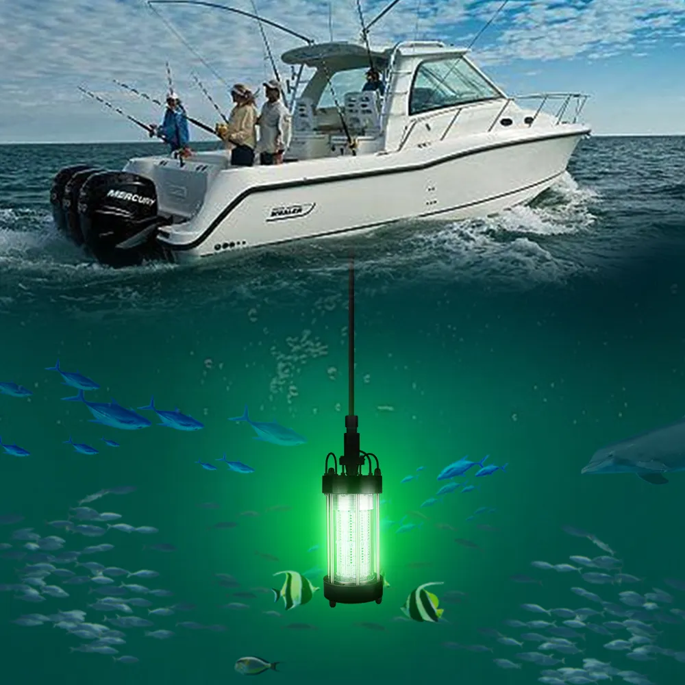 Instrumentos de pesca profesionales, 6,5 W, 8W, 200W, 300W, 1000W, luz LED subacuática